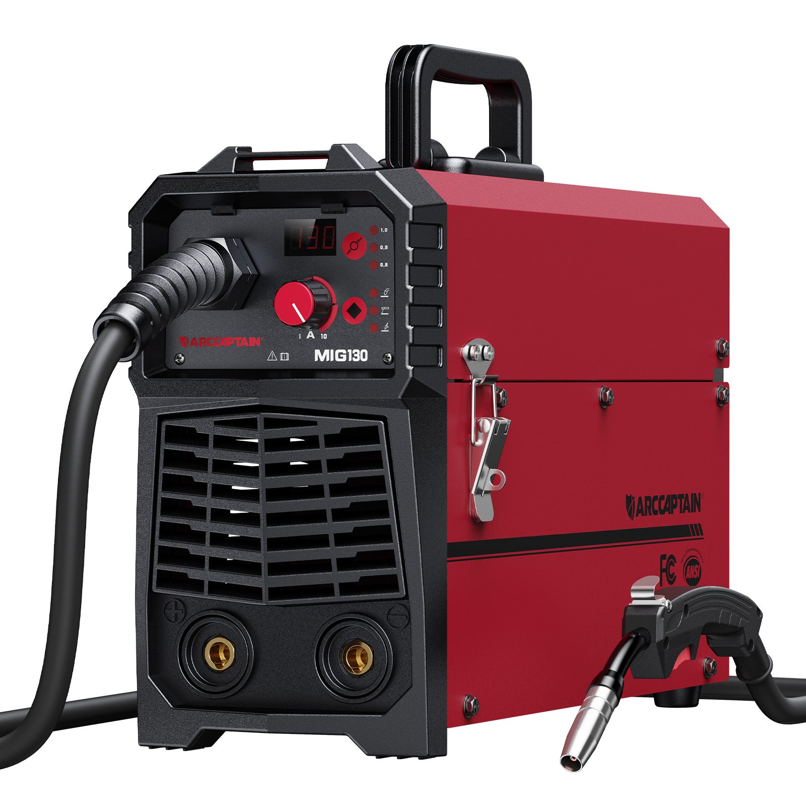 Arccaptain MIG130 Best 3 in 1 110V Portable No Gas Flux Core Welder