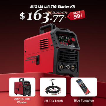 ARCCAPTAIN MIG135 135A 110V Lift TIG Starter Kit
