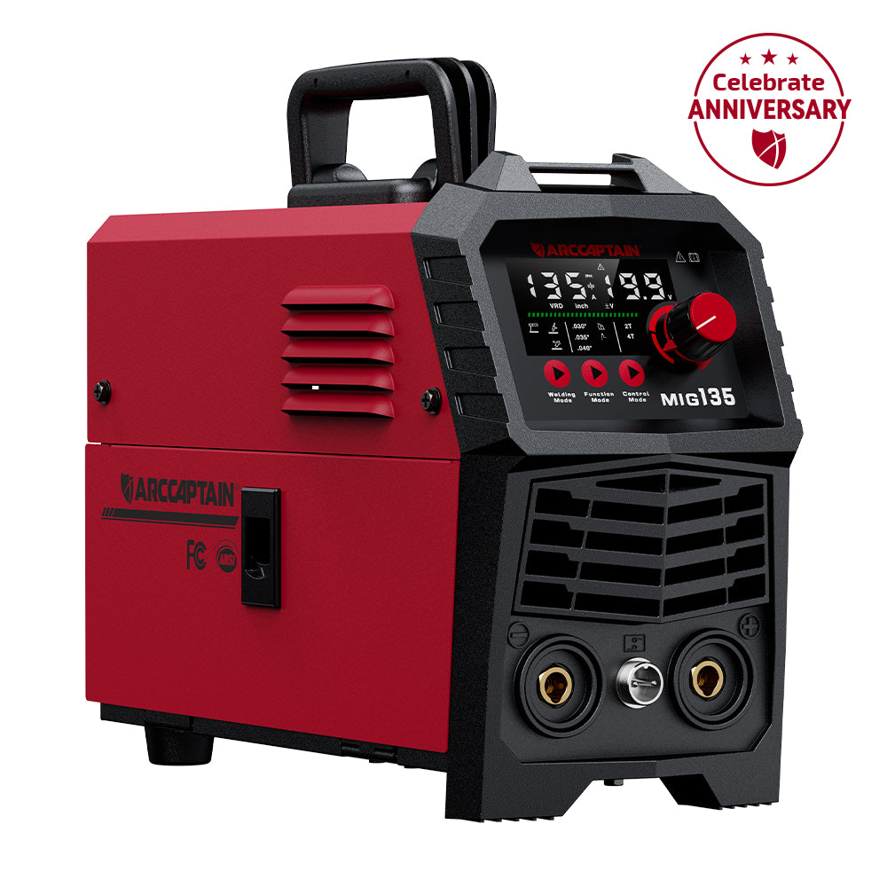 Arccaptain MIG135 Three in One 110V Gasless MIG Welder
