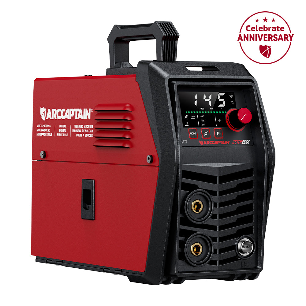 Arccaptain iControl MIG145 Pro Portable 3 in 1 Flux Core Welder