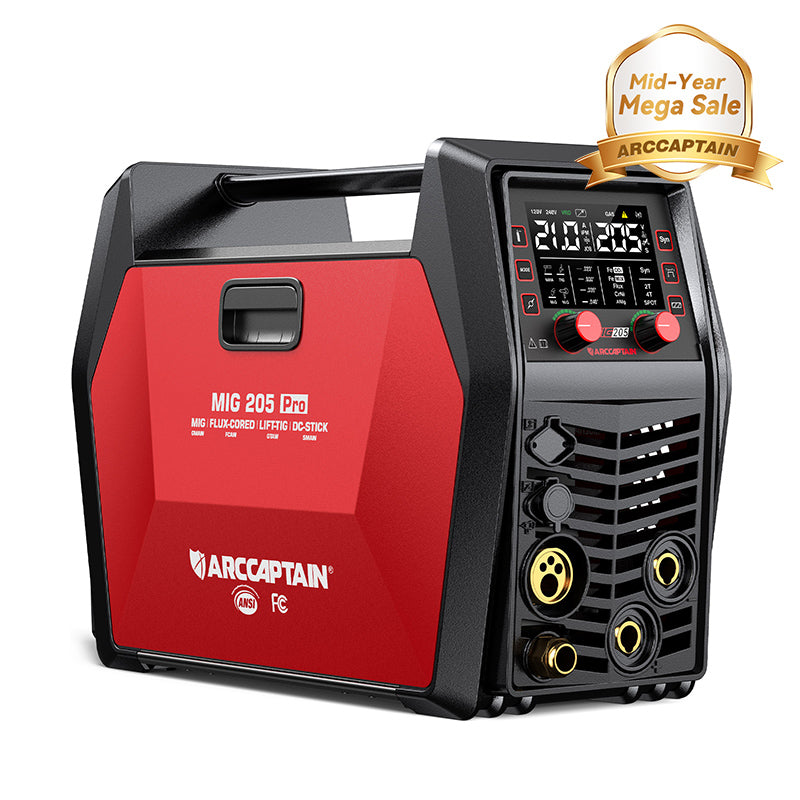 MIG205 Pro Gas MIG Welder Stainless Steel Multi Process Machine