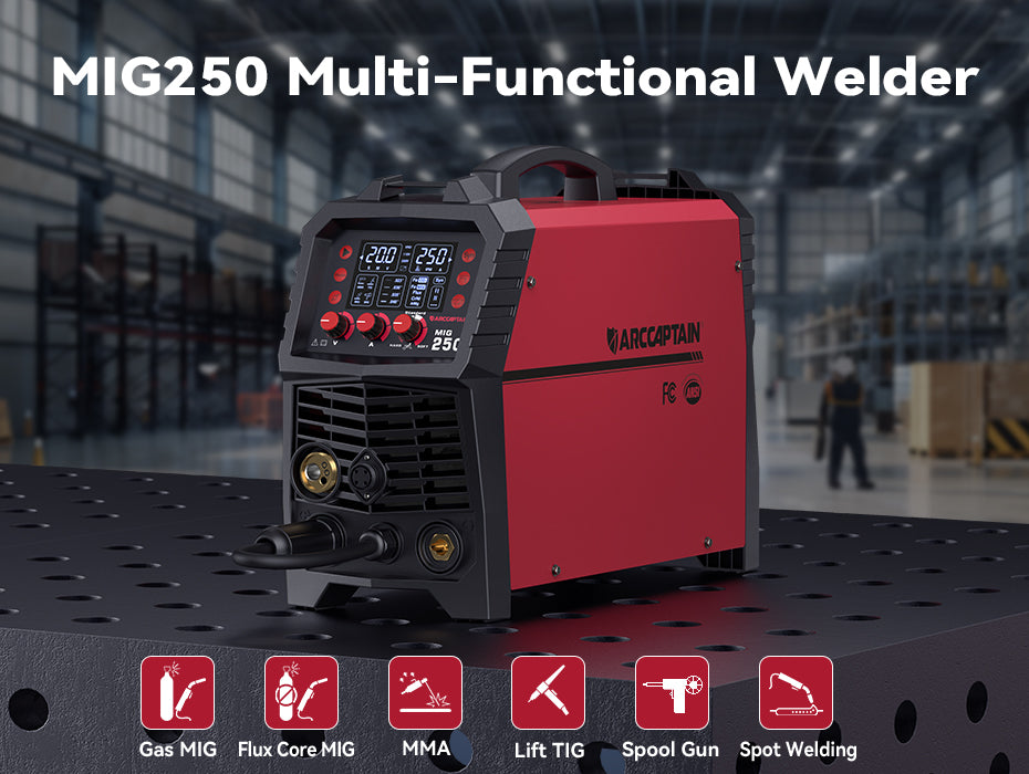 Best Multi Process Welder 250 Amps MIG Welder - Arccaptain MIG250