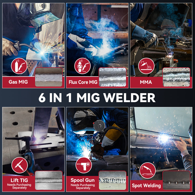Best Multi Process Welder 250 Amps MIG Welder - Arccaptain MIG250