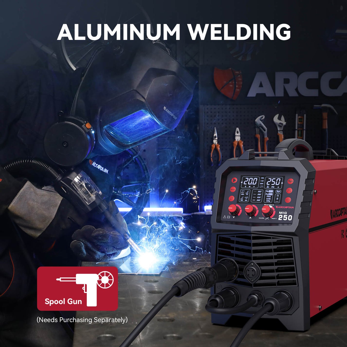 Best Multi Process Welder 250 Amps MIG Welder - Arccaptain MIG250