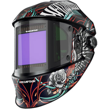 Panoramic View Welding Helmet Steel Rose EXSpace VisionX300