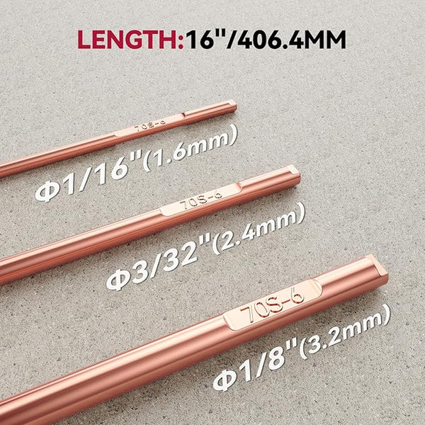 Arccaptain Mild Steel ER70S-6 TIG Welding Rod 5 Lbs TIG Filler Rod