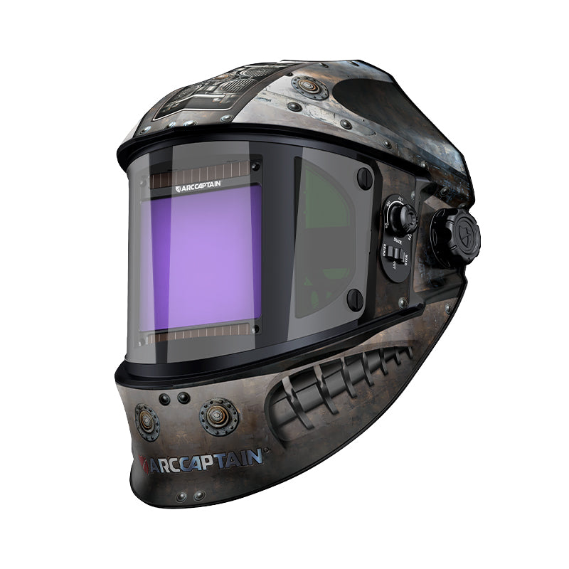 Casque de soudure assombrissant automatique de grande vue 3,94" casque de soudure de couleur vraie de X3.66"