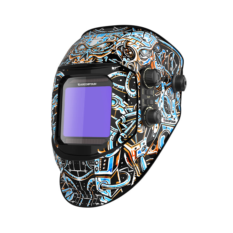 3.94"X3.66" Large View Welding Helmet Skeleton Technology HSH-G999