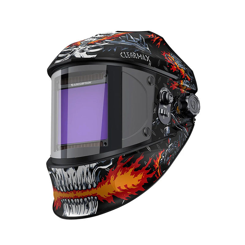 Auto Darkening Welder Helmet Skull Knight EXSpace VisionX200