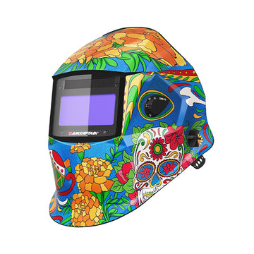 True Color Clear View Welding Helmet Sugar Skull Print HSH-S800