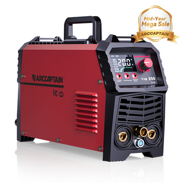 Soldador ARCCAPTAIN TIG200 DC TIG Soldador ligero IGBT Inverter HF TIG/Stick Soldador 