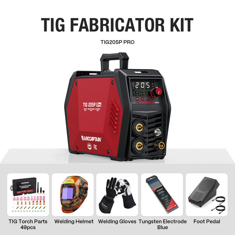 Arccaptain iControl TIG205P Pro DC Pulse TIG Welder