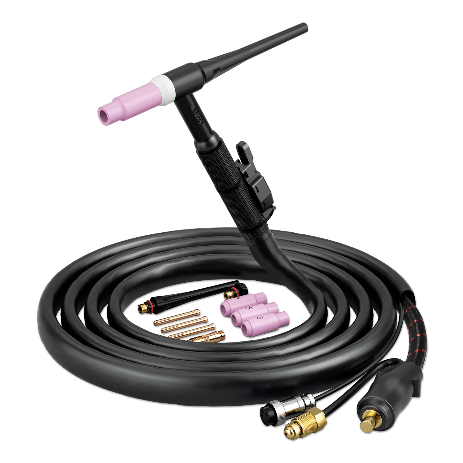 WP 26 TIG Welding Torch 150A Air Cooled Torch With 13FT Cable 35 wp-26-tig-welding-torch-150a-air-cooled-torch-with-13ft-cable-35