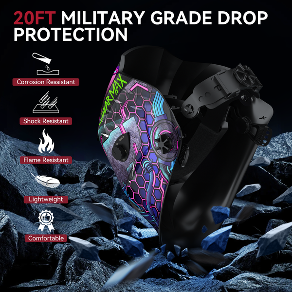 DMC HAWK acute ① Auto Darkening Welding Helmet Punk Neuron HSH-S800