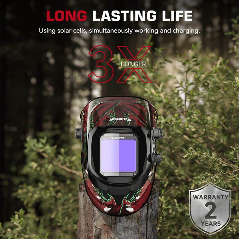 Large Viewing Screen Auto Darkening Welding Helmet 3.94