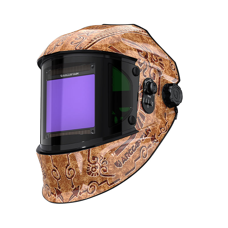 Casque de soudure assombrissant automatique de grande vue 3,94" casque de soudure de couleur vraie de X3.66"