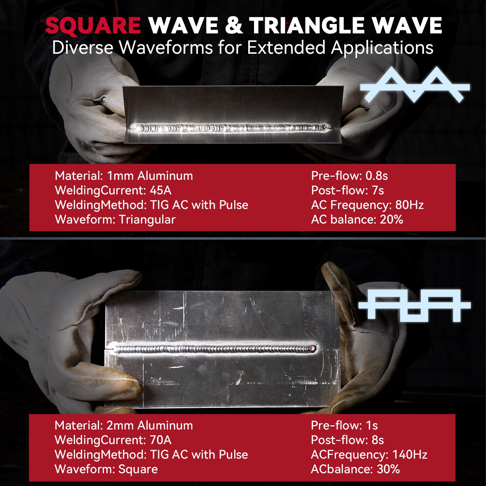 Arccaptain Tig200P Multi Process AC/DC Aluminum Pulse Tig Welder