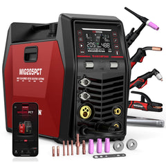 Arccaptain MIG205PCT MIG Welder and Cutter Combo 8 in 1 Welder