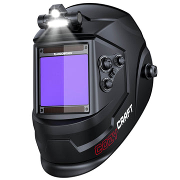 Auto-Darkening True Color Welding Helmet Black CozyCraft W200
