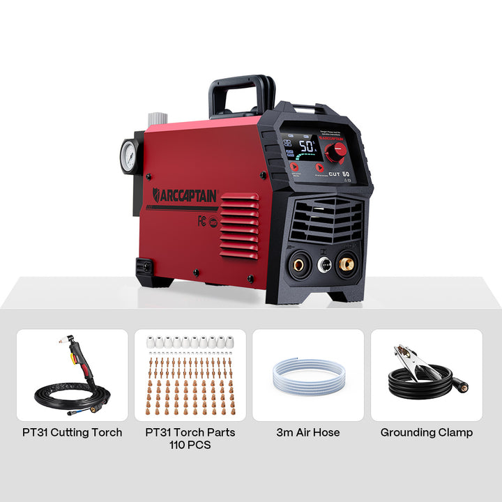 Cortadora de plasma ARCCAPTAIN CUT50 Cortadora de arranque HF de doble voltaje 