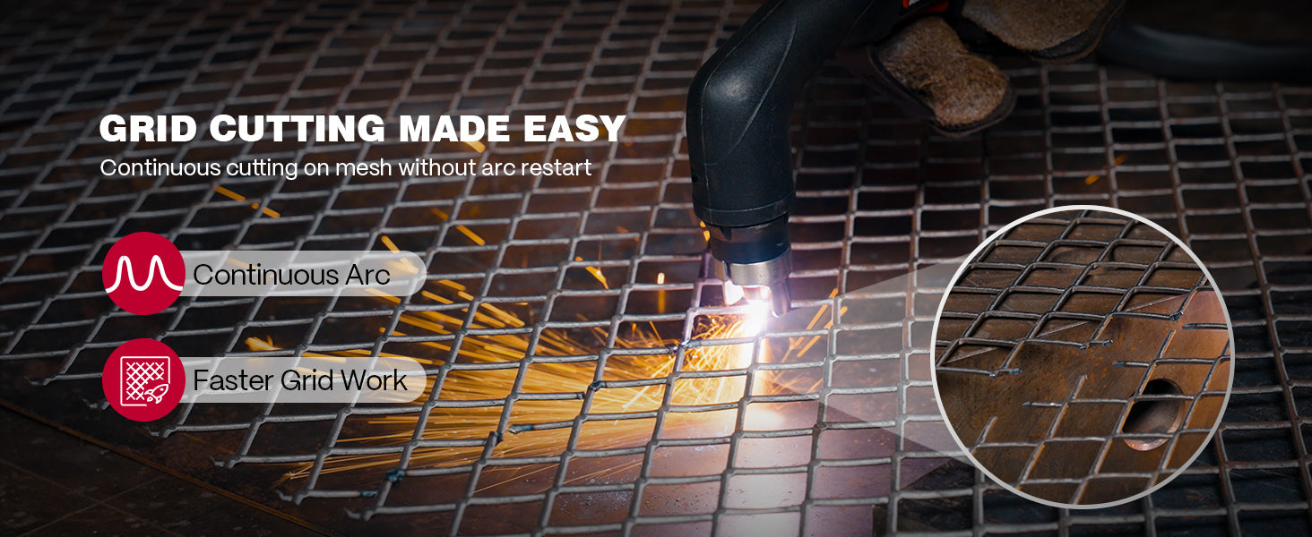 CUT55 MP plasma cutter in use