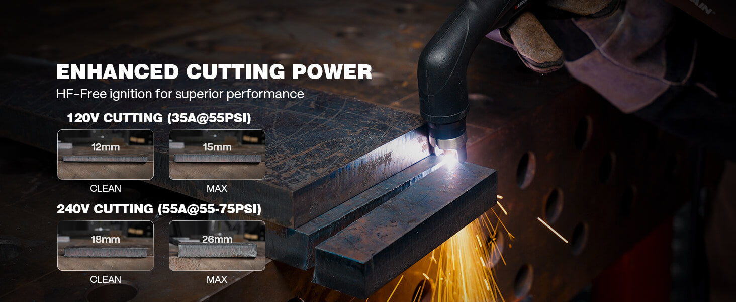 CUT55 MP plasma cutter angle view