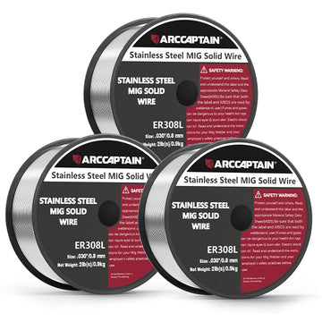 ARCCAPTAIN ER308L Solid Wire 2 Lbs Stainless Steel MIG Welding Wire