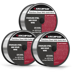 ARCCAPTAIN ER308L Solid Wire 2 Lbs Stainless Steel Mig Welding Wire