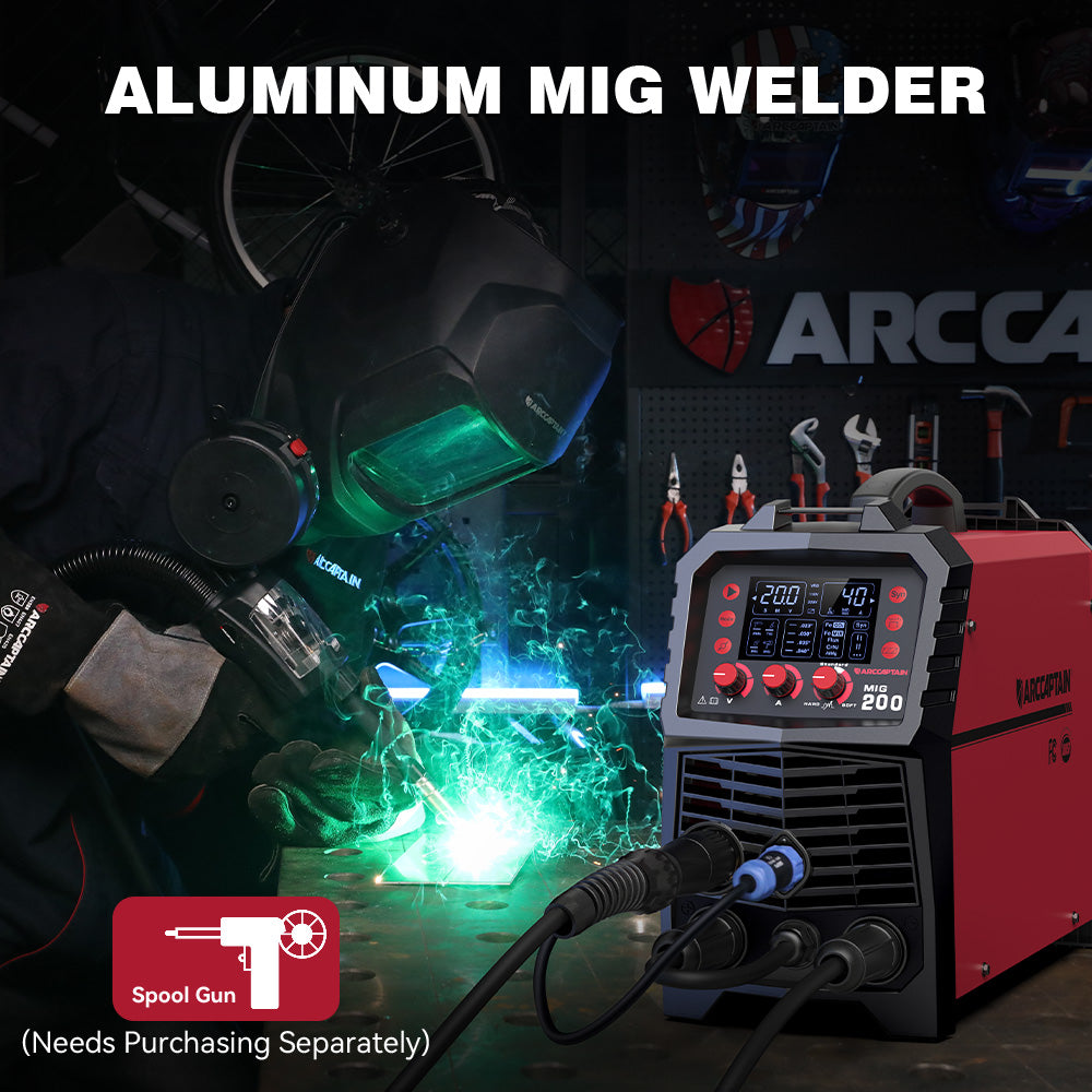 Arccaptain MIG200 Multi Process MIG Welder Novice/Professional Friendly Welder