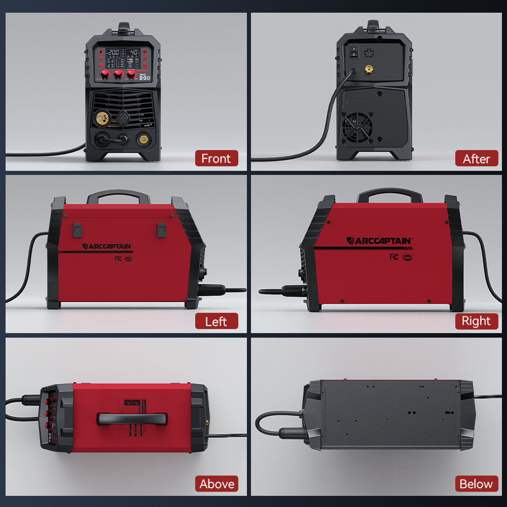 Arccaptain MIG200 Multi Process MIG Welder Novice/Professional Friendly Welder