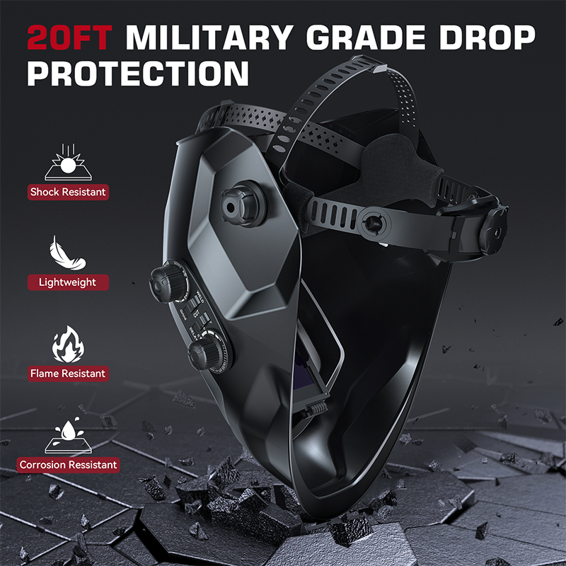 ARCCAPTAIN Large View True Color Joker Welding Helmet | VisionMax X200