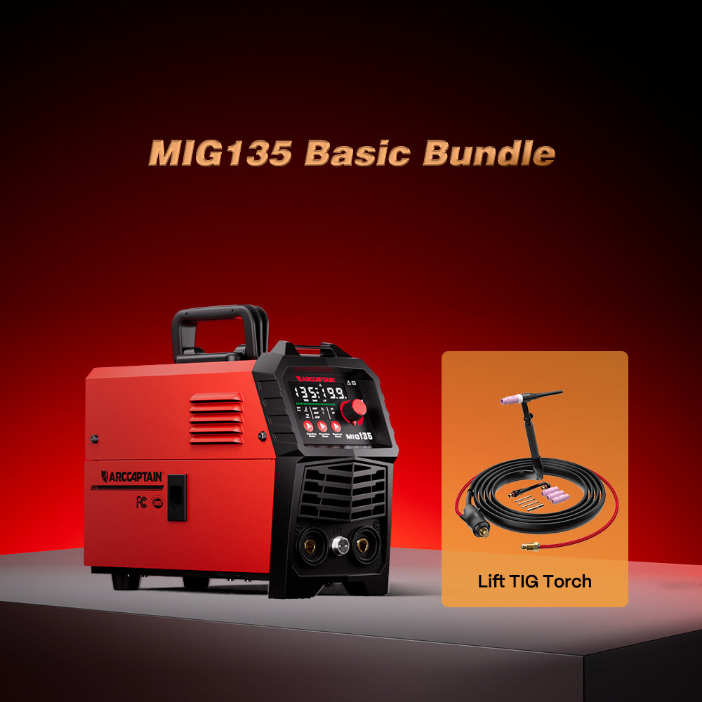 Arccaptain MIG135 Three in One Welder Portable 110V Welding