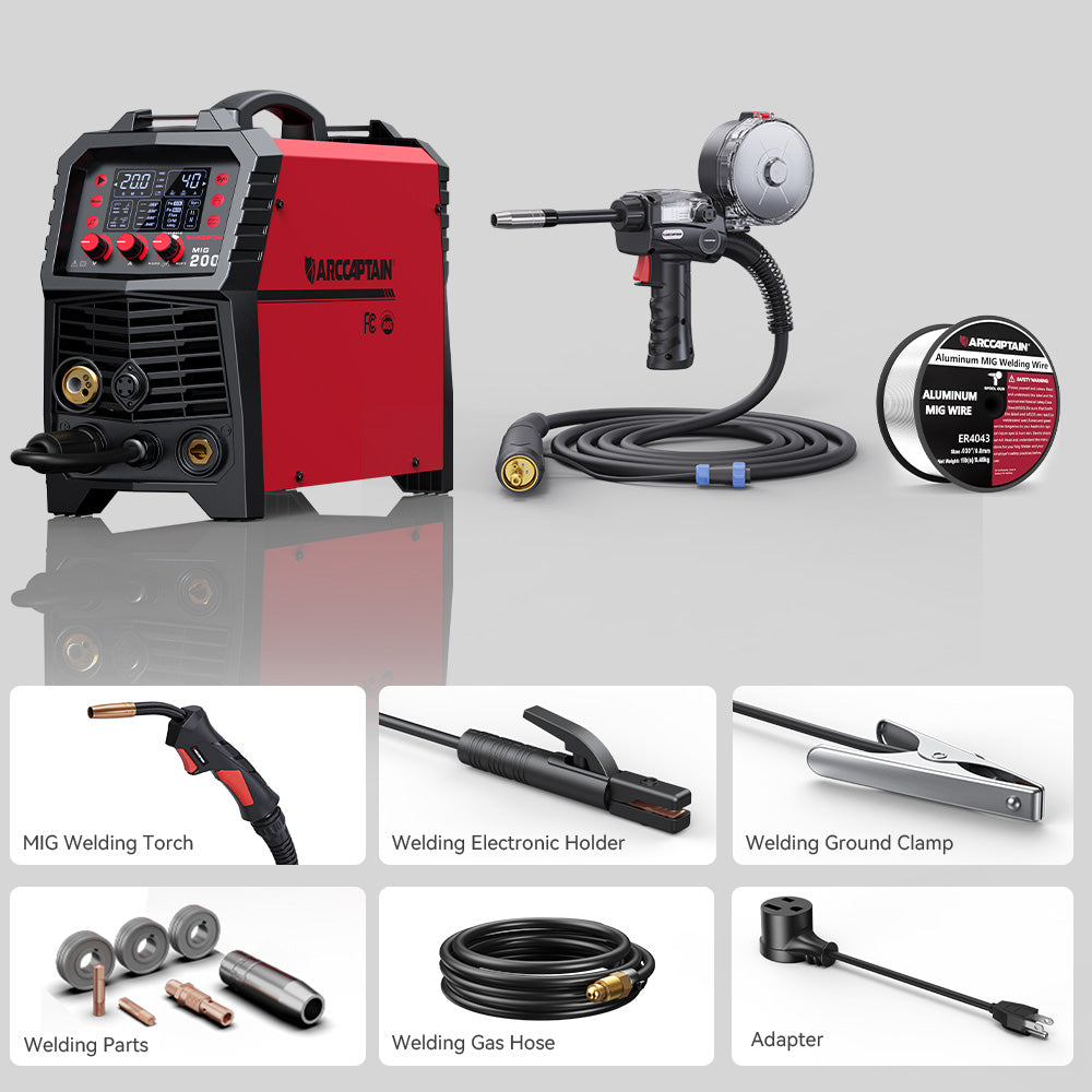 Arccaptain MIG200 Multi Process MIG Welder Novice/Professional Friendly Welder
