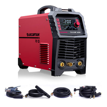 Arccaptain AC DC TIG200P Multi Process Pulse TIG Aluminum Welder