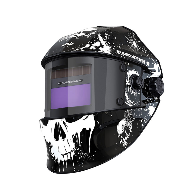 True Color Solar Powered Welding Helmet | Black EXSpace VisionX100