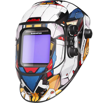 Casque de soudure assombrissant automatique de grande vue 3,94