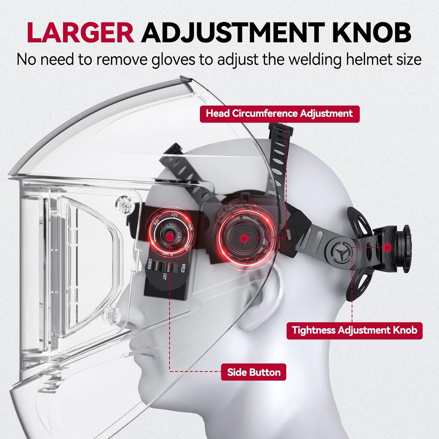 Auto Darkening Large View Welding Helmet Venom EXSpace VisionX200