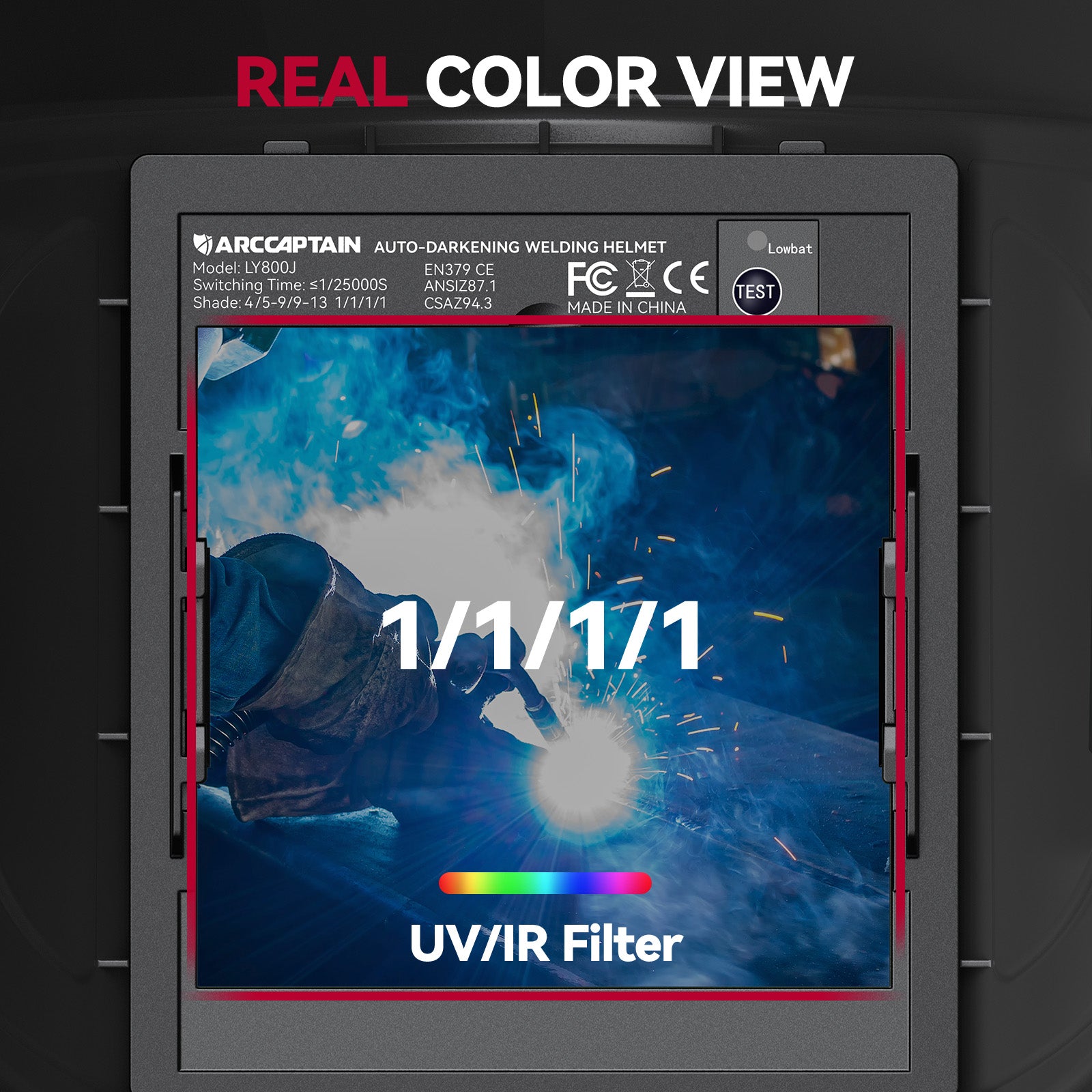 Auto Darkening Welding Helmet | Rivet EXSpace VisionX300