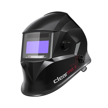 Dual Power Welding Helmet Black Gloss Coating ClearLite X100