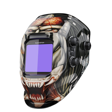 Casco de soldadura con oscurecimiento automático de visión grande 3,94