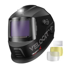 Casco de soldadura con oscurecimiento automático y vista lateral, pantalla de visualización súper grande de 8,46 