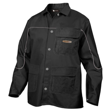Lightweight Welding Coat for Men Black Welding Jacket