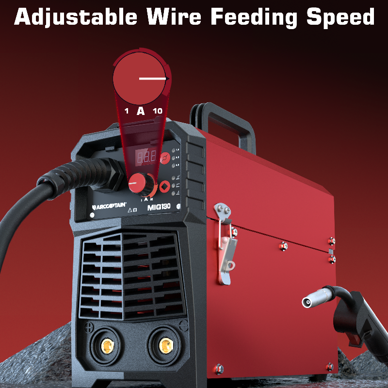 Arccaptain MIG130 Best 3 in 1 110V Portable No Gas Flux Core Arccaptain MIG130 Best 3 in 1 110V Portable No Gas Flux Core