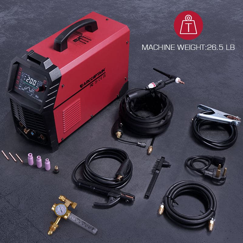 Arccaptain Tig200P Multi Process AC/DC Aluminum Pulse Tig Welder
