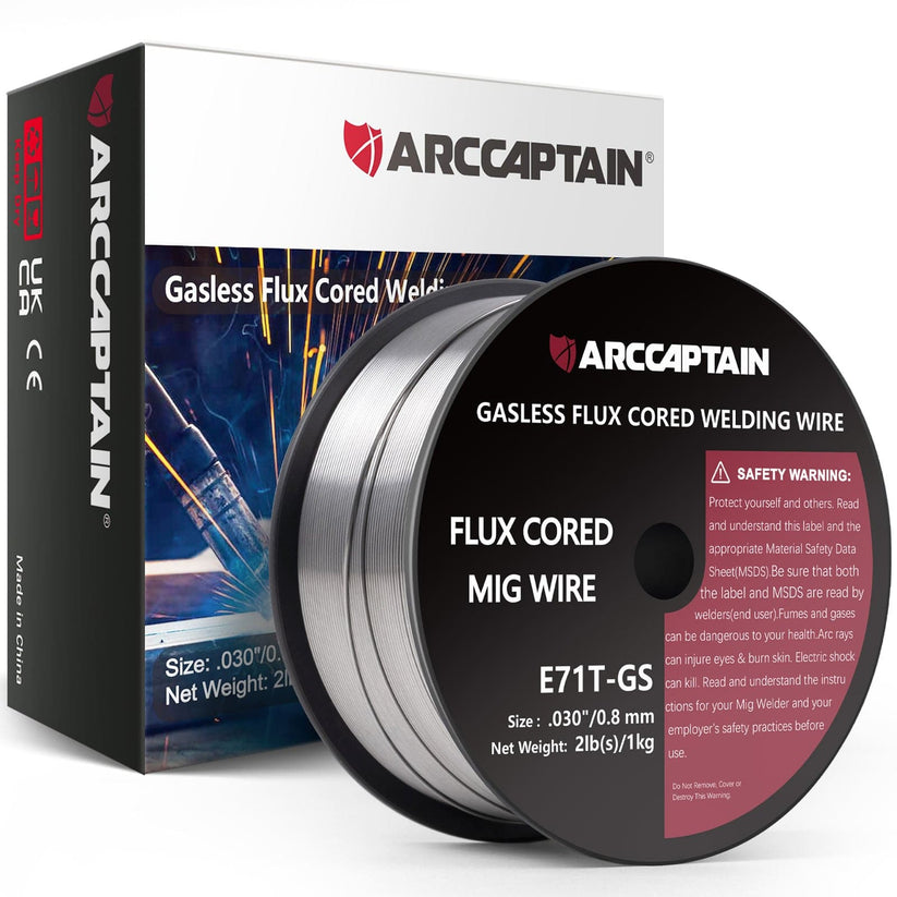 Arccaptain ‎E71T-GS Flux Core Wire.