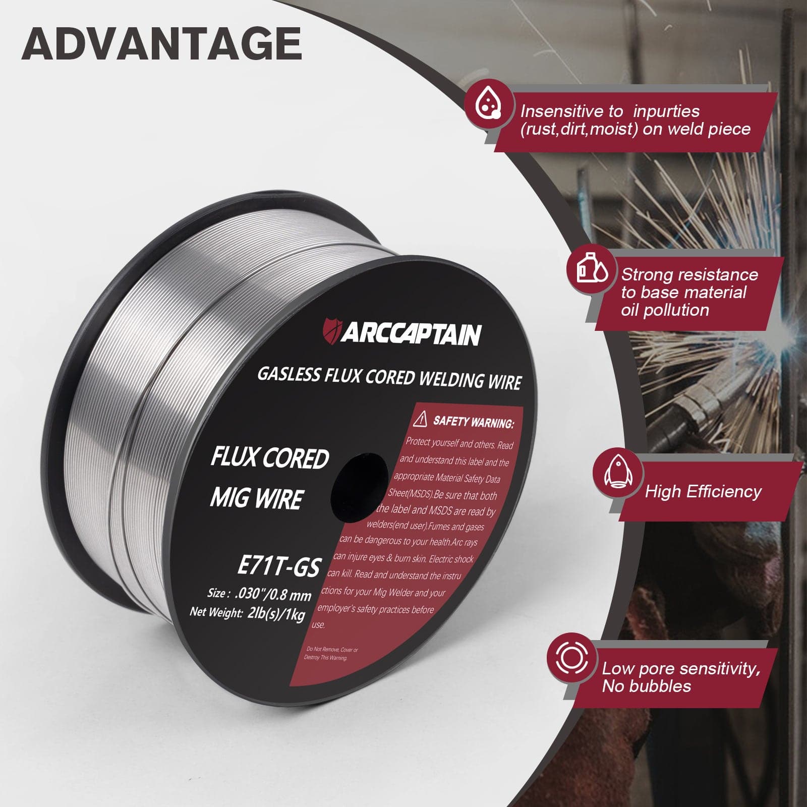 Gasless Flux Core Welding Wire