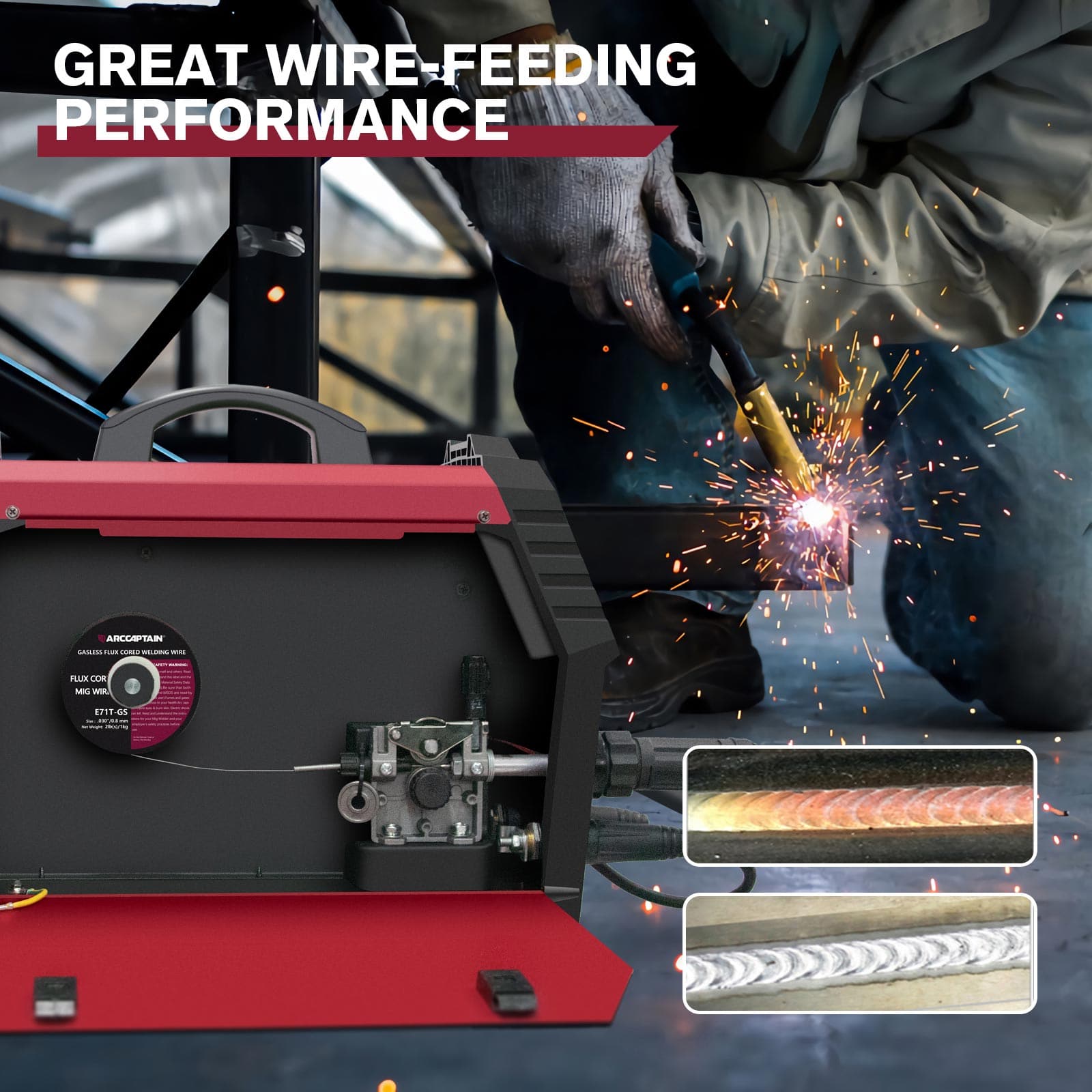 ARCCAPTAIN E71T-GS Welding Wire Review - Welding Supply