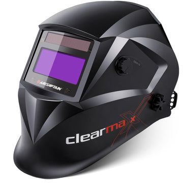 Casco de soldadura ARCCAPTAIN con oscurecimiento automático digital y ajuste de sensibilidad