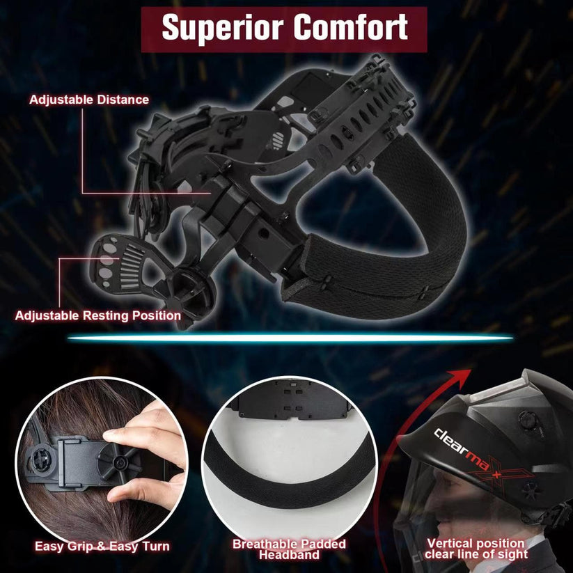 Arccaptain Digital Auto Arccaptain Darkening Welding Helmet With