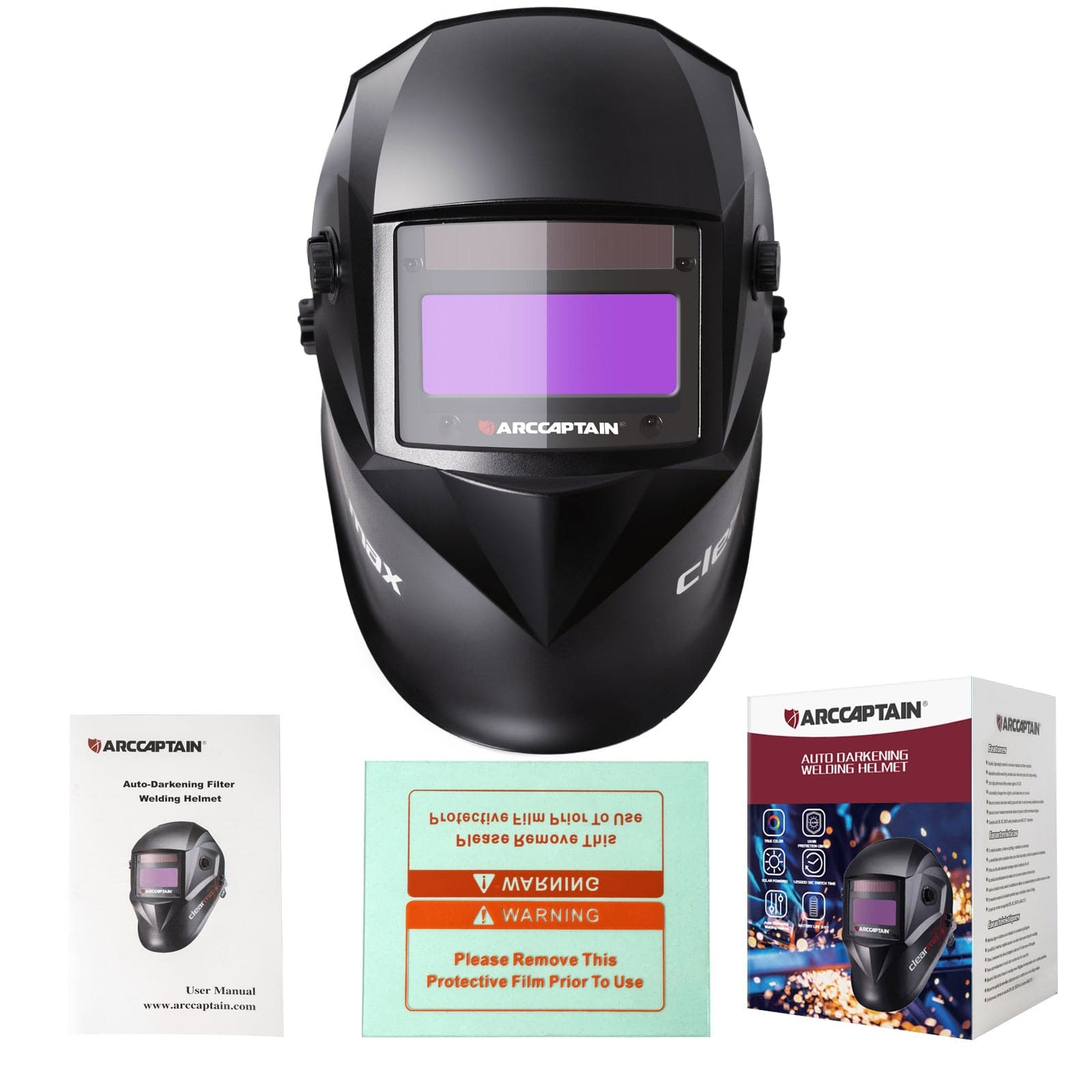 Arccaptain Digital Auto Arccaptain Darkening Welding Helmet With Sensitivity Adjustment